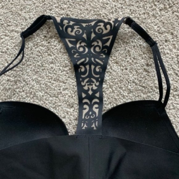 Victoria's Secret Black Push Up Front Closure 32D - Picture 2 of 3
